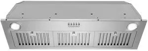 36 in. Lumin Collection 380 CFM Ducted Insert Range Hood, LED, Stainless | COS-36IRHP Push Button Controls, 3 Fan Speeds, Permanent Dishwasher-Safe Baffle Filters, Backdraft Damper 36 in. Lumin Collection 380 CFM Ducted Insert Range Hood, LED, Stainless | COS-36IRHP Push Button Controls, 3 Fan Speeds, Permanent Dishwasher-Safe Baffle Filters, Backdraft Damper