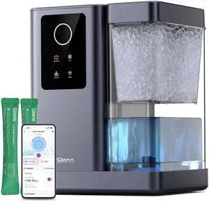 Nugget Ice Maker Countertop with App & Voice Control, 40 lbs/24H Pebble Ice Machine, 3L Water Tank, Self Cleaning Sonic Ice Maker, Soft Chewable Ice for Home, Kitchen, Party Nugget Ice Maker Countertop with App & Voice Control, 40 lbs/24H Pebble Ice Machine, 3L Water Tank, Self Cleaning Sonic Ice Maker, Soft Chewable Ice for Home, Kitchen, Party