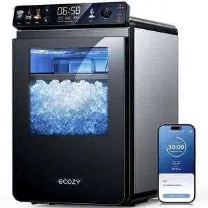 Nugget Ice Maker Countertop, 44 lbs/24H Ice Machine with APP Control | First Full-Color Smart Panel, Double-Layer Insulation, Pull-Out Water Tank, Soft Pebble Chewable Ice, Self-Cleaning Nugget Ice Maker Countertop, 44 lbs/24H Ice Machine with APP Control | First Full-Color Smart Panel, Double-Layer Insulation, Pull-Out Water Tank, Soft Pebble Chewable Ice, Self-Cleaning