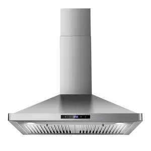Wall Mount Kitchen Hood 30 inch, Ducted/Ductless Range Hood with Delayed Shutdown Function, 700CFM, 3 Speed Fan, Energy-saving LED Lights, Soft Touch Control, Stainless Steel Grease Filters Wall Mount Kitchen Hood 30 inch, Ducted/Ductless Range Hood with Delayed Shutdown Function, 700CFM, 3 Speed Fan, Energy-saving LED Lights, Soft Touch Control, Stainless Steel Grease Filters