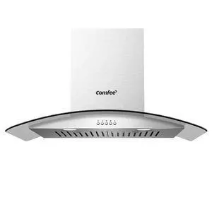 30 Inch Wall Mount Range Hood, 450 CFM Ductless/Ducted Convertible | Island Range Hood 3-Speed Exhaust Fan, Curved Glass Stainless Steel Kitchen Vent Hood, 2 Baffle Filters, 2 LED Lights 30 Inch Wall Mount Range Hood, 450 CFM Ductless/Ducted Convertible | Island Range Hood 3-Speed Exhaust Fan, Curved Glass Stainless Steel Kitchen Vent Hood, 2 Baffle Filters, 2 LED Lights