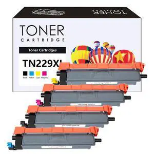 TN229XL TN229 Toner Cartridges Compatible for TN229 TN229XL TN-229XL TN229 XL for use in MFC-L3780CDW MFC-L3720CDW HL-L3280CDW HL-L3220CDW HL-L3300CDW Printer (TN229XLBK/C/M/Y,4 Pack) TN229XL TN229 Toner Cartridges Compatible for TN229 TN229XL TN-229XL TN229 XL for use in MFC-L3780CDW MFC-L3720CDW HL-L3280CDW HL-L3220CDW HL-L3300CDW Printer (TN229XLBK/C/M/Y,4 Pack)