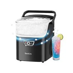 Nugget Ice Maker with Handle, 40lbs/Day Countertop Ice Maker Ready in 5 Mins, Soft Sonic Ice, Auto-Cleaning Ice Makers Portable Ice Machine for Home Kitchen Office Party & Large Families Nugget Ice Maker with Handle, 40lbs/Day Countertop Ice Maker Ready in 5 Mins, Soft Sonic Ice, Auto-Cleaning Ice Makers Portable Ice Machine for Home Kitchen Office Party & Large Families