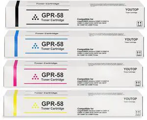 High Yield GPR-58 GPR58 Toner Cartridge Replacement for Canon ImageRunner Advance C256iF II C256iF III C356iF II C356iF III DX C257iF DX C357iF DX C359IF DX C259IF|4-Pack High Yield GPR-58 GPR58 Toner Cartridge Replacement for Canon ImageRunner Advance C256iF II C256iF III C356iF II C356iF III DX C257iF DX C357iF DX C359IF DX C259IF|4-Pack