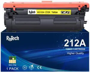 212A Yellow Toner Cartridge,Remanufactured for HP 212X 212 W2122A,1 Pack | Compatible for HP Color LaserJet Enterprise M554 m554dn M555 M555dn Flow MFP M578 Printer,with Smart Chip,No Fading 212A Yellow Toner Cartridge,Remanufactured for HP 212X 212 W2122A,1 Pack | Compatible for HP Color LaserJet Enterprise M554 m554dn M555 M555dn Flow MFP M578 Printer,with Smart Chip,No Fading
