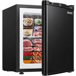 1.1 Cubic Feet Mini Freezer, Countertop, Single Door Compact Upright Freezer with Reversible Door, Removable Shelves, Small freezer for Home/Dorms/Apartment/Office, New Black 1.1 Cubic Feet Mini Freezer, Countertop, Single Door Compact Upright Freezer with Reversible Door, Removable Shelves, Small freezer for Home/Dorms/Apartment/Office, New Black