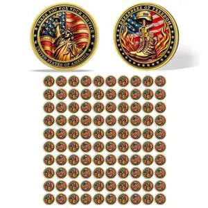 100Pcs Military Veterans Challenge Coins Set | Thank You for Your Service Coin, Symbol of Respect & Honor, Bulk Veterans Day Gifts, Military Recognition & Appreciation Gift 100Pcs Military Veterans Challenge Coins Set | Thank You for Your Service Coin, Symbol of Respect & Honor, Bulk Veterans Day Gifts, Military Recognition & Appreciation Gift