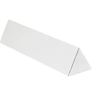 3 x 24 1/4" White Triangle Mailing Tubes 3 x 24 1/4" White Triangle Mailing Tubes