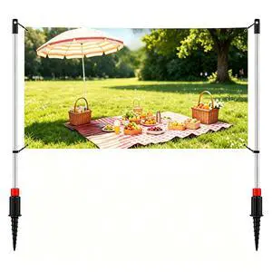 Outdoor Horizontal Banner Post Adjustable Banner Pole Holder Advertising Displays,Portable Display Poles 3x10ft for Trade Shows, Events, and Outdoor Advertising(Hardware only) Outdoor Horizontal Banner Post Adjustable Banner Pole Holder Advertising Displays,Portable Display Poles 3x10ft for Trade Shows, Events, and Outdoor Advertising(Hardware only)