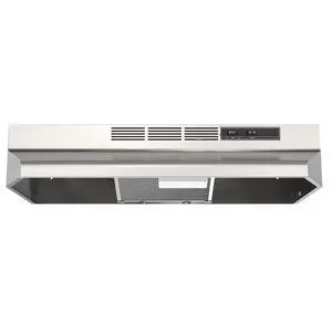 Range Hood 30inch Under Cabinet - Ductless Oven/Stove Vent Hood | Equivalent 300CFM & 45dB Quiet, Durable Stainless Steel, for kitchen with 2-Speed Exhaust Fan & Reusable Filter, Polished Range Hood 30inch Under Cabinet - Ductless Oven/Stove Vent Hood | Equivalent 300CFM & 45dB Quiet, Durable Stainless Steel, for kitchen with 2-Speed Exhaust Fan & Reusable Filter, Polished