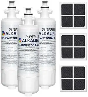 Alkaline 469690 LT700P Replacement for LG Kenmore Elite 9690, ADQ36006102, ADQ36006101, LFXS30766S, LFX28968ST,LFX31925ST,PL-500,RWF1052, LT120F Refrigerator Water and Air Filter Combo, 3PACK Alkaline 469690 LT700P Replacement for LG Kenmore Elite 9690, ADQ36006102, ADQ36006101, LFXS30766S, LFX28968ST,LFX31925ST,PL-500,RWF1052, LT120F Refrigerator Water and Air Filter Combo, 3PACK