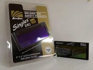 S240-10 Horizontal Single Auto-Darkening Filter for Welding, 2 x 4, Shade 10 S240-10 Horizontal Single Auto-Darkening Filter for Welding, 2 x 4, Shade 10