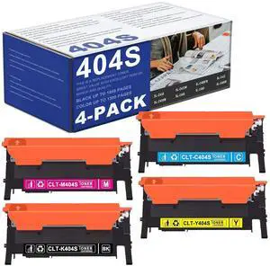4 Pack 404S CLT-K404S CLT-C404S CLT-M404S CLT-Y404S Toner Cartridge Replacement for Samsung CLT-404S Toner to use with SL-C480FW SL-C430W C480 C480W C430 C433W Printer Toner (1BK+1C+1M+1Y) 4 Pack 404S CLT-K404S CLT-C404S CLT-M404S CLT-Y404S Toner Cartridge Replacement for Samsung CLT-404S Toner to use with SL-C480FW SL-C430W C480 C480W C430 C433W Printer Toner (1BK+1C+1M+1Y)