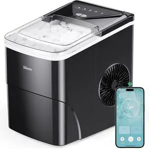 Smart Countertop Ice Maker, Compact Wi-Fi Ice Maker with App Control, 9 Cubes in 6 Mins, 26 lbs per Day, 2 Ice Cube Sizes, Portable Ice Maker with Self-Cleaning for Kitchen/Office/RV Smart Countertop Ice Maker, Compact Wi-Fi Ice Maker with App Control, 9 Cubes in 6 Mins, 26 lbs per Day, 2 Ice Cube Sizes, Portable Ice Maker with Self-Cleaning for Kitchen/Office/RV
