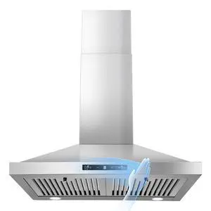 24 inch Range Hood, Ducted/Ductless Range Hood 450CFM, Wall Mount | Kitchen Hood in Stainless Steel, Gesture Sensing & Touch Control, 3 Speed Fan, 2 Pcs Baffle Filters 24 inch Range Hood, Ducted/Ductless Range Hood 450CFM, Wall Mount | Kitchen Hood in Stainless Steel, Gesture Sensing & Touch Control, 3 Speed Fan, 2 Pcs Baffle Filters