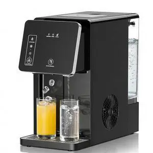Countertop Ice Maker, Ice Cubes & Cold Water Dispenser | 3.5L Removable Tank, 2 Sizes, 9 Bullet Ice in 8 Mins, 26lbs Daily Ice Production, Self-Cleaning, Home Office Dorm RV Use Countertop Ice Maker, Ice Cubes & Cold Water Dispenser | 3.5L Removable Tank, 2 Sizes, 9 Bullet Ice in 8 Mins, 26lbs Daily Ice Production, Self-Cleaning, Home Office Dorm RV Use