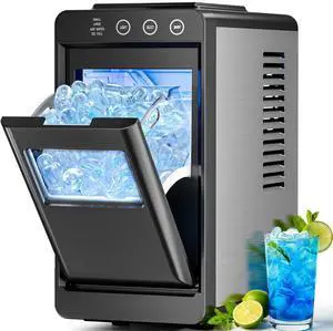 Countertop Portable Ice Maker, 8 Cubes in 6 Mins Fast Ice Making, 26Lbs Ice Per Day Auto Self-Cleaning Ice Machine with Ice Basket & Scoop, Compact Mini Ice Maker for Home Kitchen Office Bar RV Travel Countertop Portable Ice Maker, 8 Cubes in 6 Mins Fast Ice Making, 26Lbs Ice Per Day Auto Self-Cleaning Ice Machine with Ice Basket & Scoop, Compact Mini Ice Maker for Home Kitchen Office Bar RV Travel