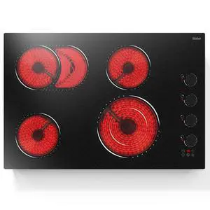 Hobsir 30 Inch Electric Cooktop, 4 Burner 6700W Dual Ring & Oval Burner | Black Knob & Touch Control, 9 Heat Levels, Timer, Safety Lock, Residual Heat Warning for Convenient and Secure Cooking, 220V Hobsir 30 Inch Electric Cooktop, 4 Burner 6700W Dual Ring & Oval Burner | Black Knob & Touch Control, 9 Heat Levels, Timer, Safety Lock, Residual Heat Warning for Convenient and Secure Cooking, 220V