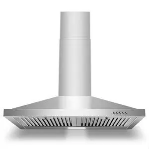 Range Hood 30 inch, Wall Mount Range Hood Ducted/Ductless, Kitchen Hood in Stainless Steel, Vent Hood with Baffle Filters, 3 Speed Fan, Push Button Control, Energy-Saving LED Light Range Hood 30 inch, Wall Mount Range Hood Ducted/Ductless, Kitchen Hood in Stainless Steel, Vent Hood with Baffle Filters, 3 Speed Fan, Push Button Control, Energy-Saving LED Light