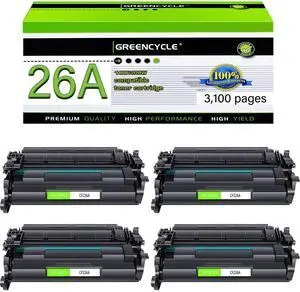 26A CF226A Black Toner Cartridge Compatible for HP 26A MFP M426fdw 4 Pack | Compatible for HP 26A CF226A toner LaserJet Pro M402n M426 M402d M402dn M402dw M402dne MFP M426fdw M426dw M426fdn Printer 26A CF226A Black Toner Cartridge Compatible for HP 26A MFP M426fdw 4 Pack | Compatible for HP 26A CF226A toner LaserJet Pro M402n M426 M402d M402dn M402dw M402dne MFP M426fdw M426dw M426fdn Printer
