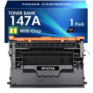 147A Black Toner Cartridge with Chip 147X W1470A M610 M612 1-Pack | Compatible for HP 147A 147X for HP LaserJet Enterprise MFP M634h M635fht M635h M636fh M610n M611dn M611x M612dn M612x Printer 147A Black Toner Cartridge with Chip 147X W1470A M610 M612 1-Pack | Compatible for HP 147A 147X for HP LaserJet Enterprise MFP M634h M635fht M635h M636fh M610n M611dn M611x M612dn M612x Printer