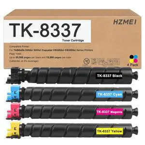 Remanufactured High Yield TK8337 TK-8337 Toner Cartridge 4-Pack Compatible with Kyocera TASKalfa 3252ci 3253ci CS3252ci CS3253ci Series Printer for TK-8337K TK-8337C TK-8337M TK-8337Y Remanufactured High Yield TK8337 TK-8337 Toner Cartridge 4-Pack Compatible with Kyocera TASKalfa 3252ci 3253ci CS3252ci CS3253ci Series Printer for TK-8337K TK-8337C TK-8337M TK-8337Y