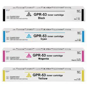 GPR-53 GPR53 Toner Cartridge High Capacity Black Cyan Yellow Magenta Toner | Replacement for Canon ImageRunner Advance C3325 C3325i C3330 C3330i C3525 C3525i C3530 C3530i DX C3730i C3730i Printer GPR-53 GPR53 Toner Cartridge High Capacity Black Cyan Yellow Magenta Toner | Replacement for Canon ImageRunner Advance C3325 C3325i C3330 C3330i C3525 C3525i C3530 C3530i DX C3730i C3730i Printer
