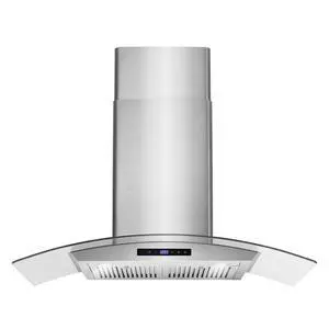 36 in. Vista Coll 380 CFM Ducted Wall Mount Range Hood LED, Stainless Steel | COS-668AS900 Soft Touch Controls, 3 Fan Speeds, Glass Visor, Permanent Dishwasher-Safe Baffle Filters 36 in. Vista Coll 380 CFM Ducted Wall Mount Range Hood LED, Stainless Steel | COS-668AS900 Soft Touch Controls, 3 Fan Speeds, Glass Visor, Permanent Dishwasher-Safe Baffle Filters