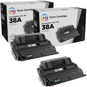 Products Compatible Toner Replacement for HP 38A Q1338A (Black, 2-Pk) Products Compatible Toner Replacement for HP 38A Q1338A (Black, 2-Pk)