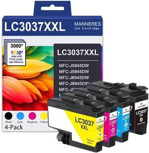 LC3037XXL Super High Yield Ink Cartridges (4-Pack) Compatible LC3037 BK/C/M/Y Ink Cartridge Replacement for Brother LC3037 LC3039 XXL MFC-J6945DW MFC-J6545DW MFC-J5845DW MFC-J5945DW Printer LC3037XXL Super High Yield Ink Cartridges (4-Pack) Compatible LC3037 BK/C/M/Y Ink Cartridge Replacement for Brother LC3037 LC3039 XXL MFC-J6945DW MFC-J6545DW MFC-J5845DW MFC-J5945DW Printer