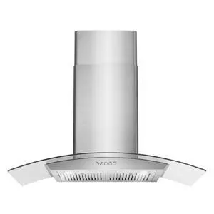36 in. Vista Coll 380 CFM Ducted Wall Mount Range Hood LED, Stainless Steel | COS-668A900 Push Button Controls, 3 Fan Speeds, Glass Visor, Permanent Dishwasher-Safe Baffle Filters 36 in. Vista Coll 380 CFM Ducted Wall Mount Range Hood LED, Stainless Steel | COS-668A900 Push Button Controls, 3 Fan Speeds, Glass Visor, Permanent Dishwasher-Safe Baffle Filters