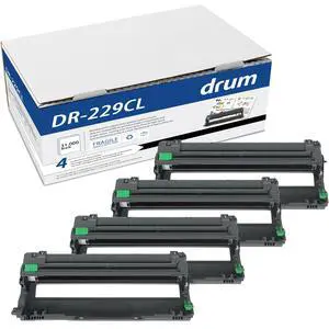 DR229CL Drum Unit Compatible Replacement for Brother DR229CL Drum, DR-229 DR-229CL Black Use with HL-L3300CDW HL-L3280CDW HL-L3220CDW MFC-L3720CDW MFC-L3780CDW (DR229CL Drum 4 Pack) DR229CL Drum Unit Compatible Replacement for Brother DR229CL Drum, DR-229 DR-229CL Black Use with HL-L3300CDW HL-L3280CDW HL-L3220CDW MFC-L3720CDW MFC-L3780CDW (DR229CL Drum 4 Pack)