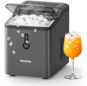Nugget Ice Makers Countertop 6 Mins Fast Ice Production, FLASHCHILL, 26.5 LBS/Day, Self-Cleaning, Compact Portable Design, Ideal for Home, Office & Parties Nugget Ice Makers Countertop 6 Mins Fast Ice Production, FLASHCHILL, 26.5 LBS/Day, Self-Cleaning, Compact Portable Design, Ideal for Home, Office & Parties