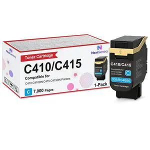 C410 C415 Cyan Toner Cartridge 006R04686 High Capacity 7,000 Pages 1-Pack | Compatible for Xerox Genuine C410 C410DN C415 C415DN Printers Series Cyan C410 C415 Cyan Toner Cartridge 006R04686 High Capacity 7,000 Pages 1-Pack | Compatible for Xerox Genuine C410 C410DN C415 C415DN Printers Series Cyan