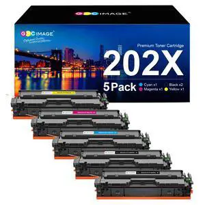 Compatible Toner Cartridge Replacement for HP 202X 202A CF500X CF500A to use with LaserJet Pro MFP M281fdw M254dw M281cdw M281 M281dw M280nw Toner Printer (5 Pack) Compatible Toner Cartridge Replacement for HP 202X 202A CF500X CF500A to use with LaserJet Pro MFP M281fdw M254dw M281cdw M281 M281dw M280nw Toner Printer (5 Pack)