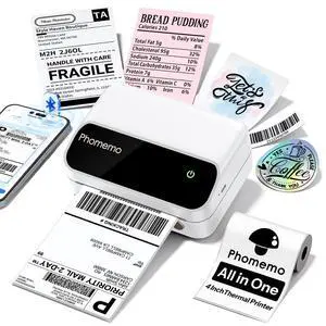 M420 Thermal Label Printer, 4x6 Portable Shipping Label Printer | 4 Inch Bluetooth Thermal Printer Easy to Use for Small Business, Shipping,Home, Organization, APP with 6000+ Templates, White M420 Thermal Label Printer, 4x6 Portable Shipping Label Printer | 4 Inch Bluetooth Thermal Printer Easy to Use for Small Business, Shipping,Home, Organization, APP with 6000+ Templates, White