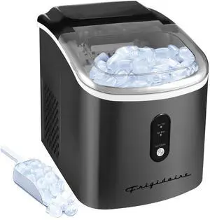 EFIC103 Ice Maker Machine Heavy Duty, 26lb Ice per Day, Black Stainless Steel EFIC103 Ice Maker Machine Heavy Duty, 26lb Ice per Day, Black Stainless Steel