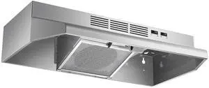30 inch Range Hood Under Cabinet, 400 CFM Ducted/Ductless Convertible Vent Hood with 2 Speed Exhaust Fan, Rocker Switch Control, Multiple Venting Options, Stainless Steel Kitchen Stove Hood 30 inch Range Hood Under Cabinet, 400 CFM Ducted/Ductless Convertible Vent Hood with 2 Speed Exhaust Fan, Rocker Switch Control, Multiple Venting Options, Stainless Steel Kitchen Stove Hood