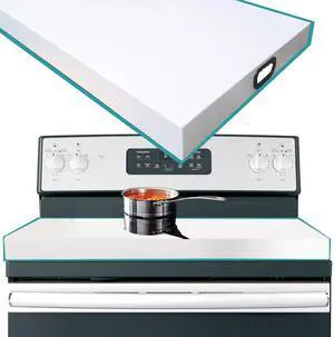 Stainless Steel Stove Top Cover Noodle Board for Burner Stovetop Cooktop, Kitchen Organizer Expanding Kitchen Space, Easy to Clean, Large Size 29.5 x 21.2 x 3 Inches, White Stainless Steel Stove Top Cover Noodle Board for Burner Stovetop Cooktop, Kitchen Organizer Expanding Kitchen Space, Easy to Clean, Large Size 29.5 x 21.2 x 3 Inches, White