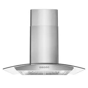 30 in. Vista Coll 380 CFM Ducted Wall Mount Range Hood LED, Stainless Steel | COS-668A750 Push Button Controls, 3 Fan Speeds, Glass Visor, Permanent Dishwasher-Safe Baffle Filters 30 in. Vista Coll 380 CFM Ducted Wall Mount Range Hood LED, Stainless Steel | COS-668A750 Push Button Controls, 3 Fan Speeds, Glass Visor, Permanent Dishwasher-Safe Baffle Filters