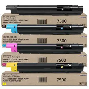 High Yield 7500 Toner Cartridge 106R01436 106R01437 106R01438 106R01439 Replacement for Xerox Phaser 7500 7500N 7500DN 7500V 7500DT 7500YD 7500DX Printer High Yield 7500 Toner Cartridge 106R01436 106R01437 106R01438 106R01439 Replacement for Xerox Phaser 7500 7500N 7500DN 7500V 7500DT 7500YD 7500DX Printer