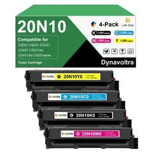 20N10 CS331 Toner Cartridges 4-Pack 20N10K0 20N10C0 20N10M0 20N10Y0 Toner Compatible for Lexmark CX331 CS431 Toner Cartridges for CX331 CX431 CS331dw CX331adwe CS431dw CX431adw Printers 20N10 CS331 Toner Cartridges 4-Pack 20N10K0 20N10C0 20N10M0 20N10Y0 Toner Compatible for Lexmark CX331 CS431 Toner Cartridges for CX331 CX431 CS331dw CX331adwe CS431dw CX431adw Printers