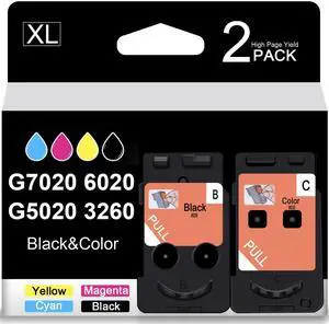 High Pages BH-20 CH-20 Print Head Remanufactured for G7020 G6020 G5020 G4270 G3260 G3262 G2260 1230 1220 Mega Tank Printer Replacement PrinterHead Ink cartridges Combo Packs High Pages BH-20 CH-20 Print Head Remanufactured for G7020 G6020 G5020 G4270 G3260 G3262 G2260 1230 1220 Mega Tank Printer Replacement PrinterHead Ink cartridges Combo Packs