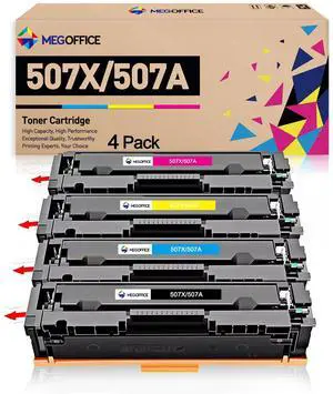 Compatible Toner Cartridge Replacement for HP 507X High Yield CE400X CE401A CE402A CE403A 507A C400A for HP Enterprise M551 M551n M551dn M551xh M570dn M570dw M575f (4-Pack, BCMY) Compatible Toner Cartridge Replacement for HP 507X High Yield CE400X CE401A CE402A CE403A 507A C400A for HP Enterprise M551 M551n M551dn M551xh M570dn M570dw M575f (4-Pack, BCMY)