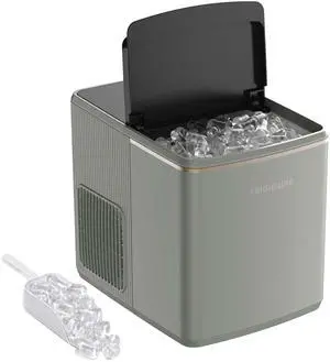 Countertop Ice Maker, 26 lbs per Day Fast Bullet Ice Making Machine with Touch Display, 9 Pieces in 715 Minutes, Portable Ice Machine for Home Kitchen, Office & RV, Green Countertop Ice Maker, 26 lbs per Day Fast Bullet Ice Making Machine with Touch Display, 9 Pieces in 715 Minutes, Portable Ice Machine for Home Kitchen, Office & RV, Green