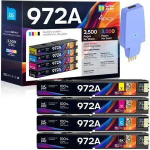 Ink Cartridges High Yield Compatible Replacement with HP PageWide | Compatible 477dw/dn, 577dw/z, 452dn/dw, 552dw, P55250/P57750, 3.5K black/3K color pages, Business-grade pigment ink Ink Cartridges High Yield Compatible Replacement with HP PageWide | Compatible 477dw/dn, 577dw/z, 452dn/dw, 552dw, P55250/P57750, 3.5K black/3K color pages, Business-grade pigment ink