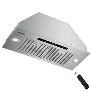 30 Inch Range Hood Insert, 900 CFM Built-In Stainless Steel Vent Hood for Custom Cabinets, Ducted/Ductless Convertible with 4-Speed Gesture & Touch Control, LED Lights and Baffle Filters 30 Inch Range Hood Insert, 900 CFM Built-In Stainless Steel Vent Hood for Custom Cabinets, Ducted/Ductless Convertible with 4-Speed Gesture & Touch Control, LED Lights and Baffle Filters