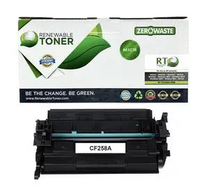 RT 58A MICR Ink Compatible Replacement for HP CF258A 58X CF258X | Works with HP Printers M404dn M404dw M404n MFP M428fdn M428fdw Check Printer Toner Cartridge (with Bypass Chip) RT 58A MICR Ink Compatible Replacement for HP CF258A 58X CF258X | Works with HP Printers M404dn M404dw M404n MFP M428fdn M428fdw Check Printer Toner Cartridge (with Bypass Chip)