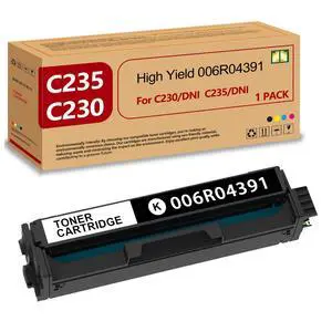 Extra High Yield C230 C235 Black Toner Cartridge 006R04391 Toner | (BK:5,550 Pages) with New Chip Replacement for Xerox C235 C230 C235DNI C230DNI Color Printer Extra High Yield C230 C235 Black Toner Cartridge 006R04391 Toner | (BK:5,550 Pages) with New Chip Replacement for Xerox C235 C230 C235DNI C230DNI Color Printer