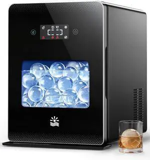 2" Sphere Ice Maker, 4 Ice Balls in 35min, 144pcs/Day for Whiskey | LCD Panel, Water Shortage& Ice Full Alert, Auto/Manual Fill, Self-Cleaning, Perfect For Cocktail Whiskey Home Bar Drinks 2" Sphere Ice Maker, 4 Ice Balls in 35min, 144pcs/Day for Whiskey | LCD Panel, Water Shortage& Ice Full Alert, Auto/Manual Fill, Self-Cleaning, Perfect For Cocktail Whiskey Home Bar Drinks